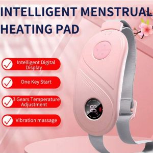 1 Pc Menstrual Heating Pad  Uterine Warmer Hot Massage Stomach Heating Pad For Ladies And Girls Multi-Speed Adjustable Abdominal Heating MassageR,Portable Cordless Heating Pad, Electric Waist Belt Device Type C