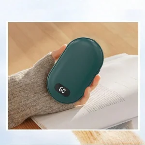 1pc Rechargeable Double-Sided Hand Warmer, 2 Heat Settings, One-Key Control, Compact & Portable Multicolor