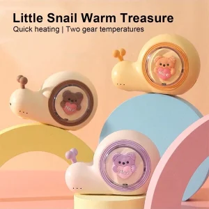 1pc 1200mAh Rechargeable Hand Warmer, Portable Constant Temperature Baby Mini Cartoon Snail Hand Warmer (3 Heat Settings) Multicolor